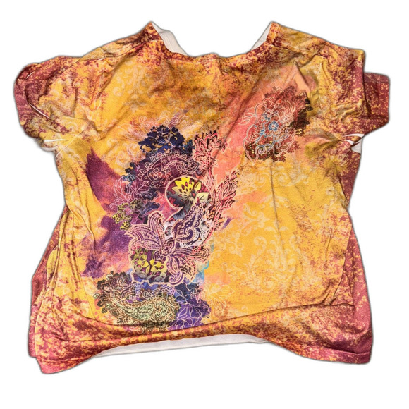 Size 4X Y2K Style Flowy Shirt - Picture 3 of 3